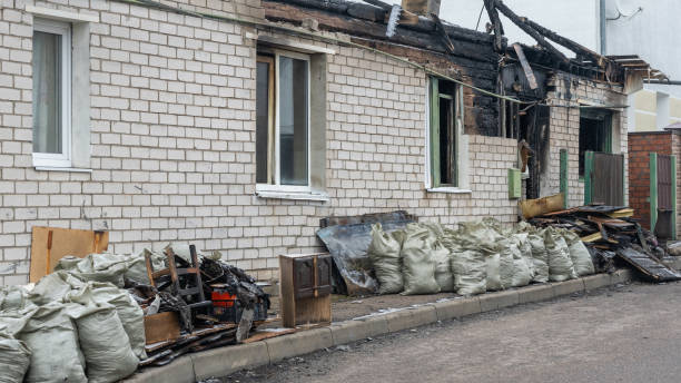 Professional Fire Damage Removal technician working in Frederick, MD